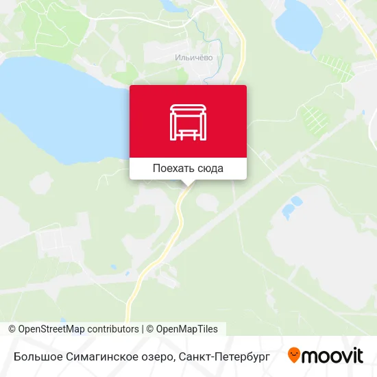 Карта Большое Симагинское озеро