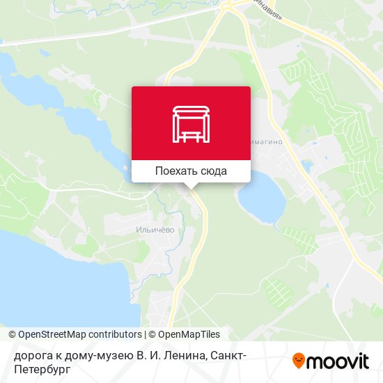 Карта дорога к дому-музею В. И. Ленина