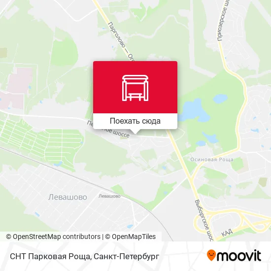 Карта СНТ Парковая Роща