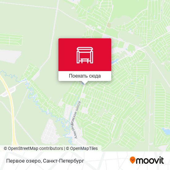 Карта Первое озеро