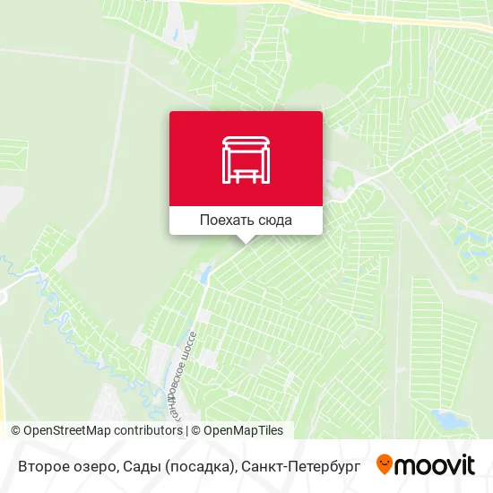 Карта Второе озеро, Сады (посадка)