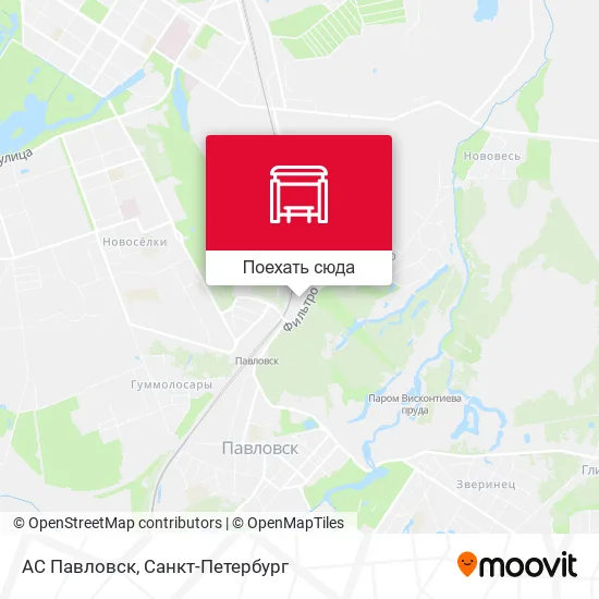 Карта АС Павловск