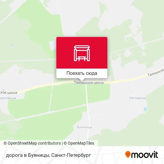 Карта дорога в Буяницы