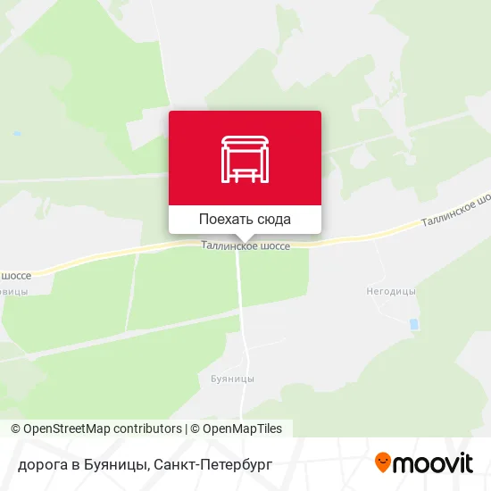 Карта дорога в Буяницы