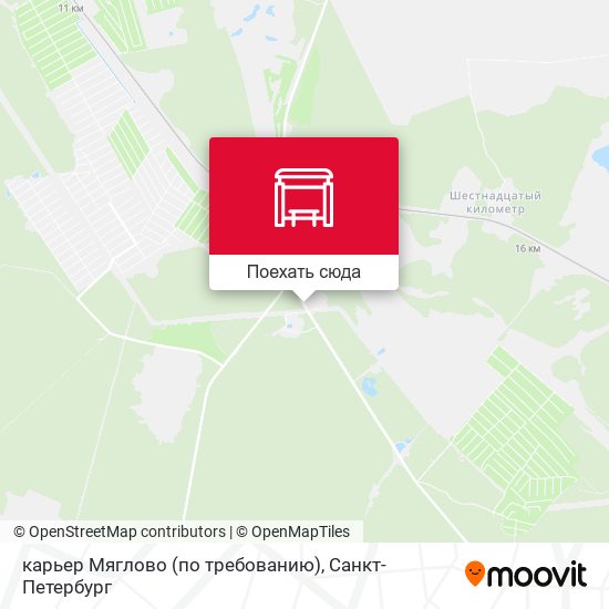 Карта карьер Мяглово (по требованию)
