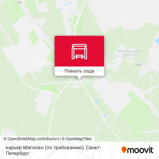 Карта карьер Мяглово (по требованию)