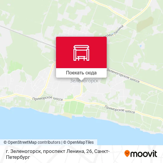 Карта г. Зеленогорск, проспект Ленина, 26