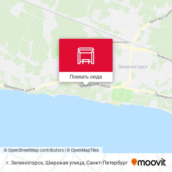 Карта г. Зеленогорск, Широкая улица