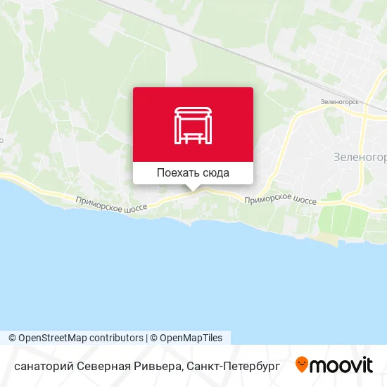 Карта санаторий Северная Ривьера