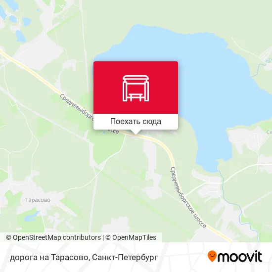 Карта дорога на Тарасово