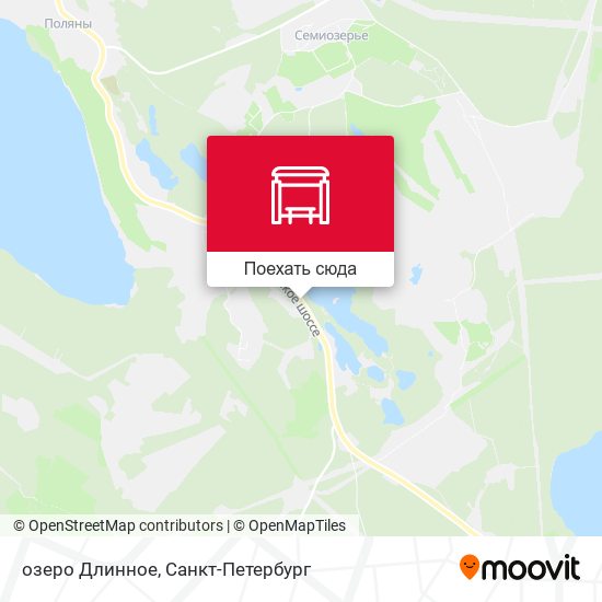 Карта озеро  Длинное