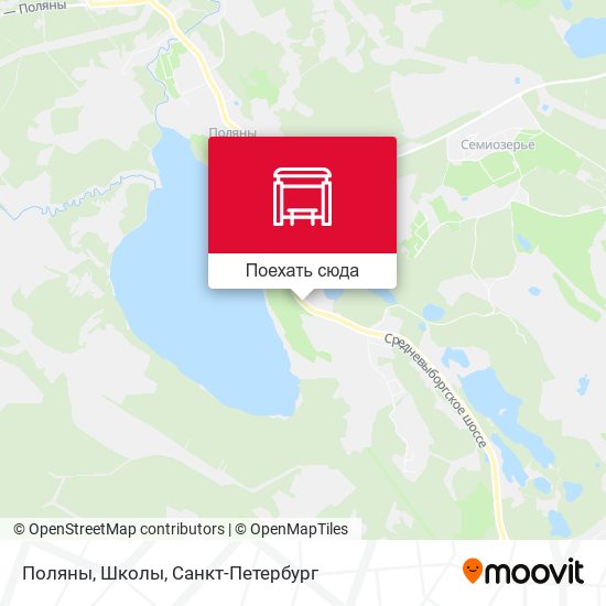 Карта Поляны, Школы