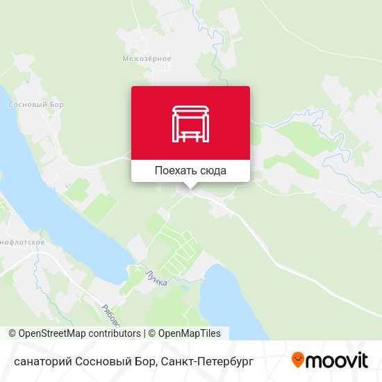 Карта санаторий Сосновый Бор
