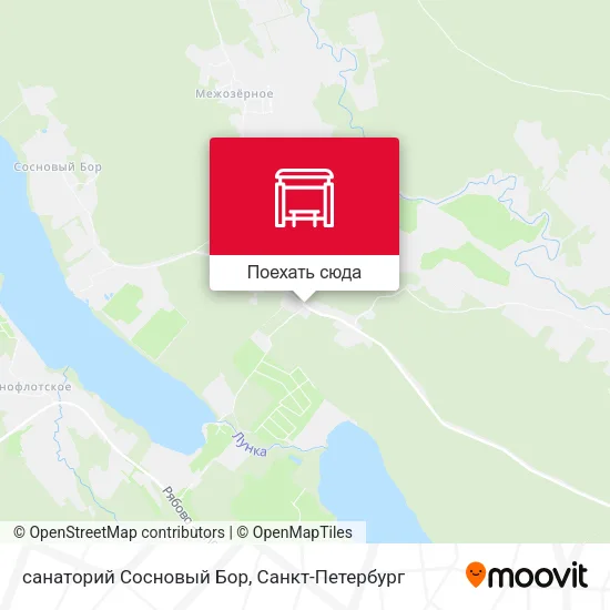 Карта санаторий Сосновый Бор