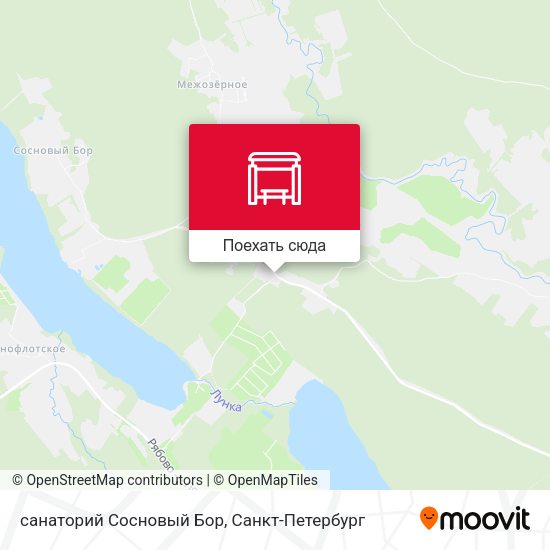 Карта санаторий Сосновый Бор
