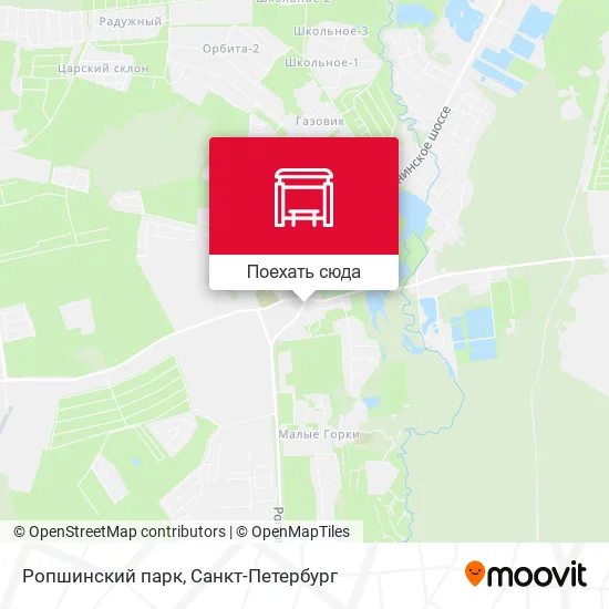 Карта Ропшинский парк
