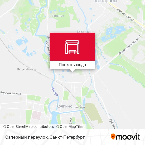 Карта Сапёрный переулок