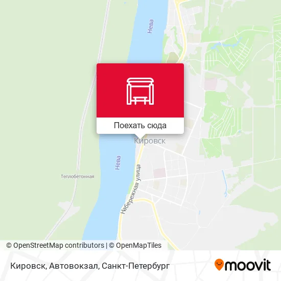 Карта Кировск, Автовокзал