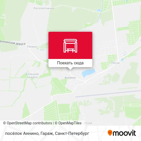 Карта посёлок Аннино, Гараж