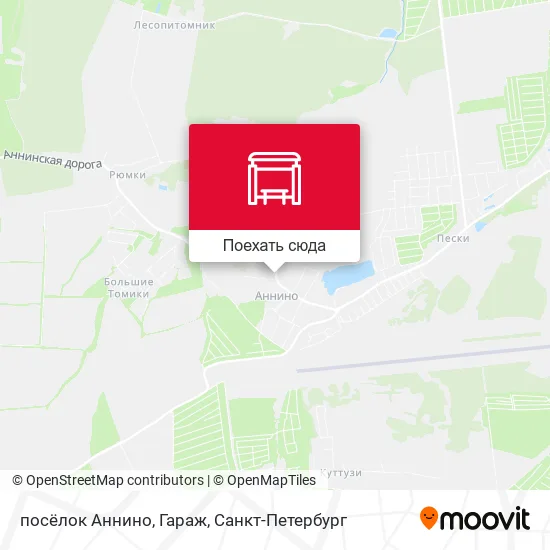 Карта посёлок Аннино, Гараж