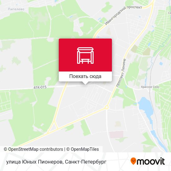 Карта улица Юных Пионеров