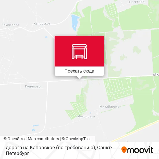 Карта дорога на Капорское (по требованию)