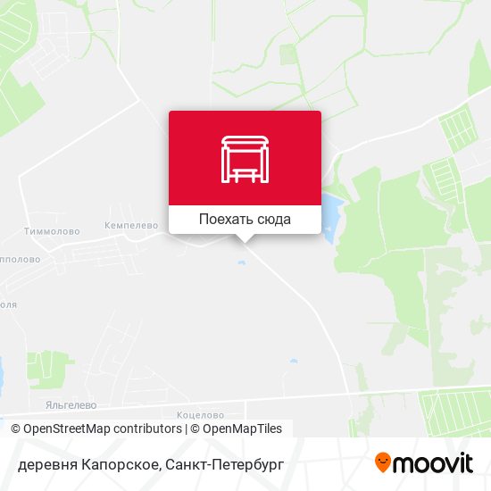 Карта деревня Капорское