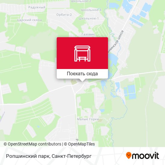 Карта Ропшинский парк