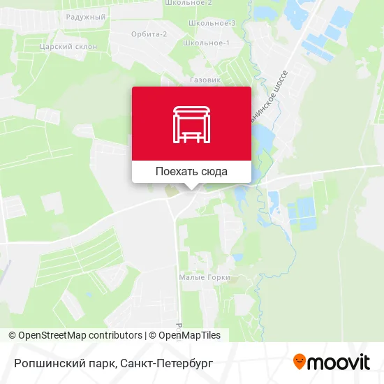 Карта Ропшинский парк