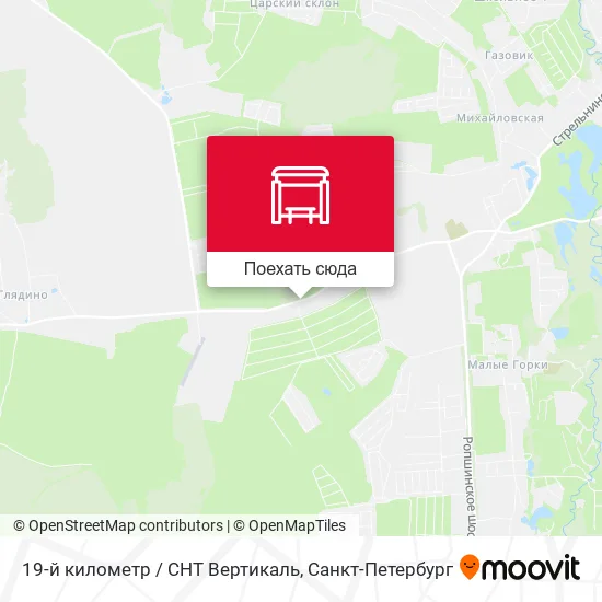 Карта 19-й километр / СНТ Вертикаль