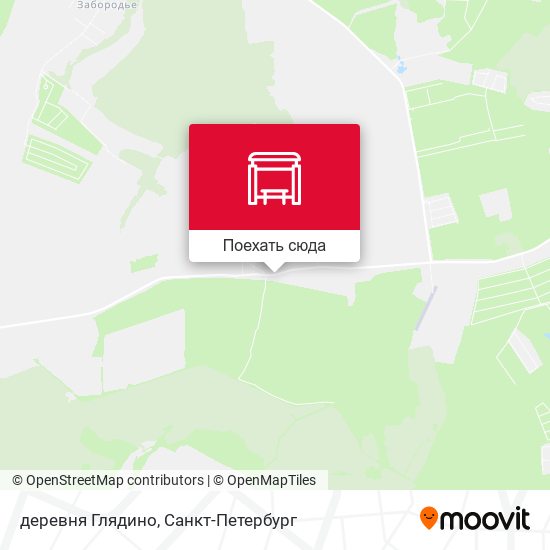 Карта деревня Глядино