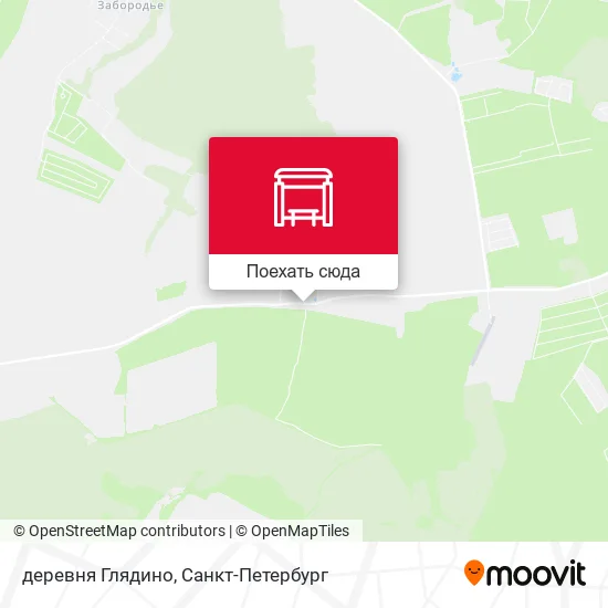 Карта деревня Глядино