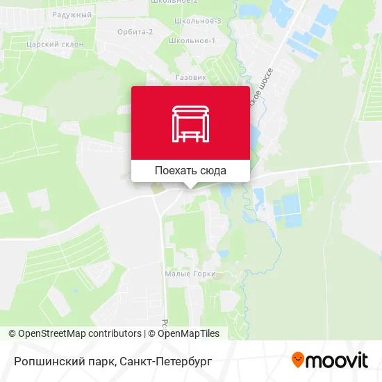 Карта Ропшинский парк