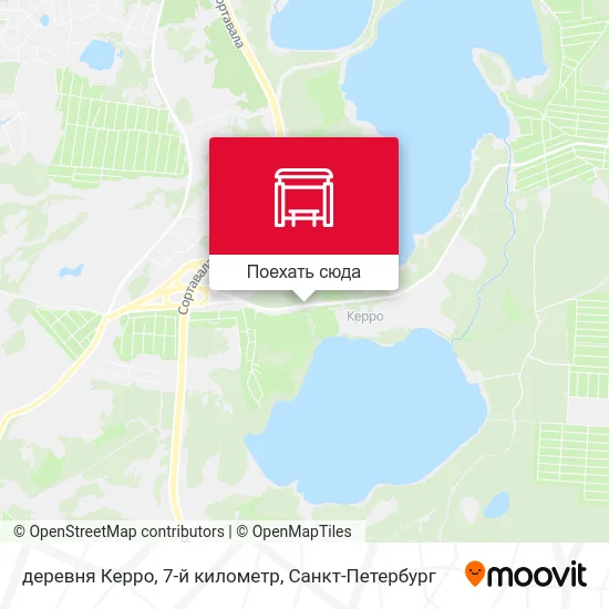 Карта деревня Керро, 7-й километр