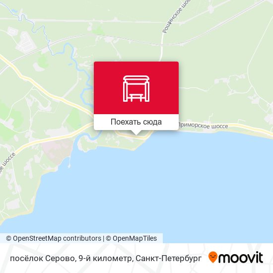 Карта посёлок Серово, 9-й километр