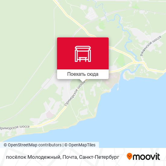 Карта посёлок Молодежный, Почта