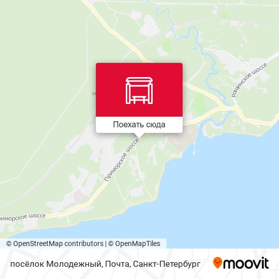 Карта посёлок Молодежный, Почта