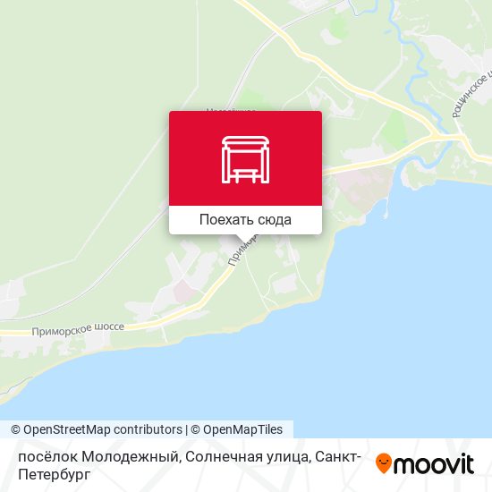Карта посёлок Молодежный, Солнечная улица