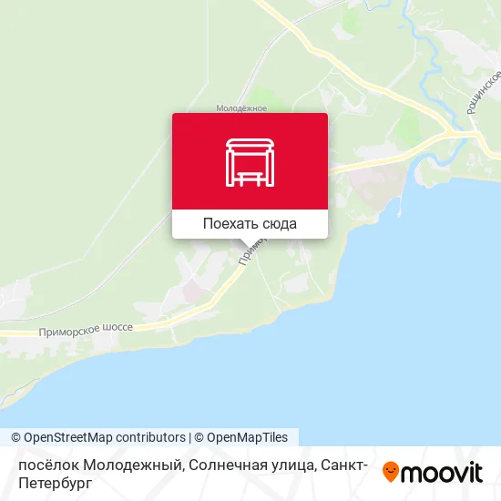 Карта посёлок Молодежный, Солнечная улица