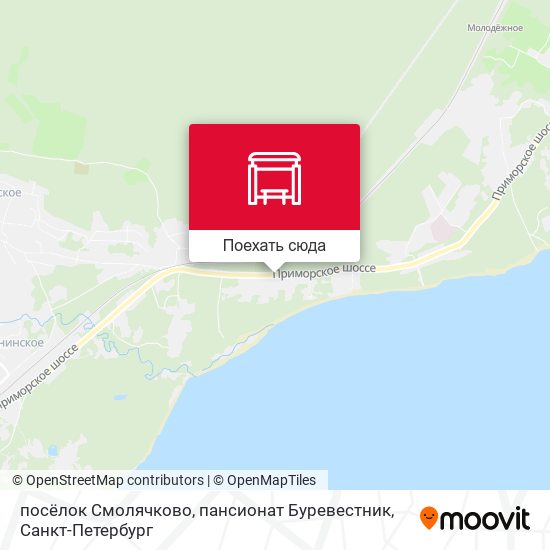 Карта посёлок Смолячково, пансионат Буревестник