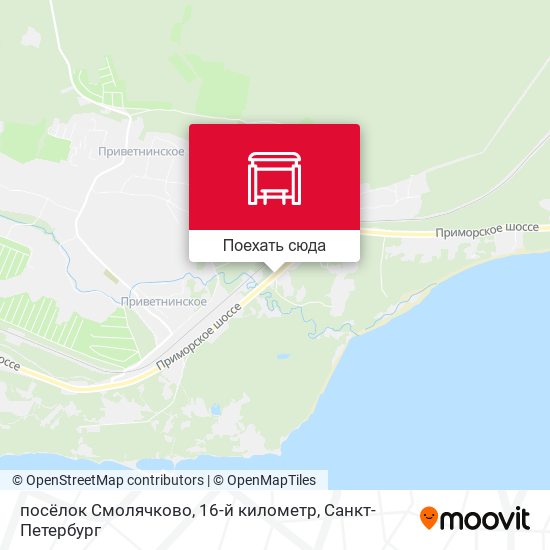 Карта посёлок Смолячково, 16-й километр