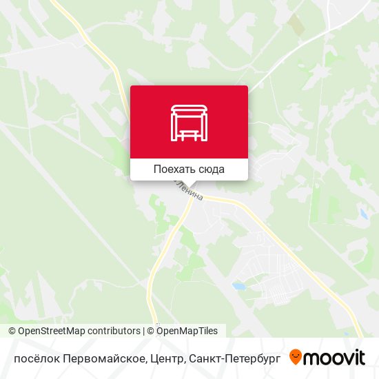 Карта посёлок Первомайское, Центр