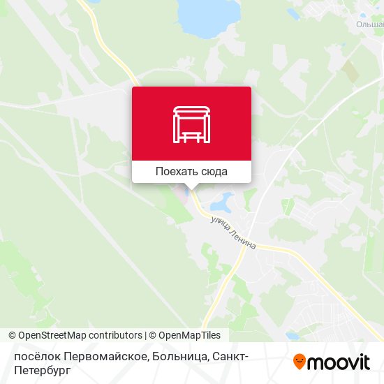Карта посёлок Первомайское, Больница