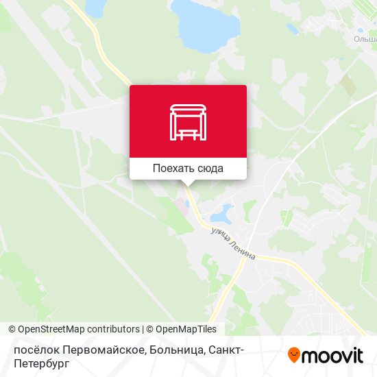 Карта посёлок Первомайское, Больница