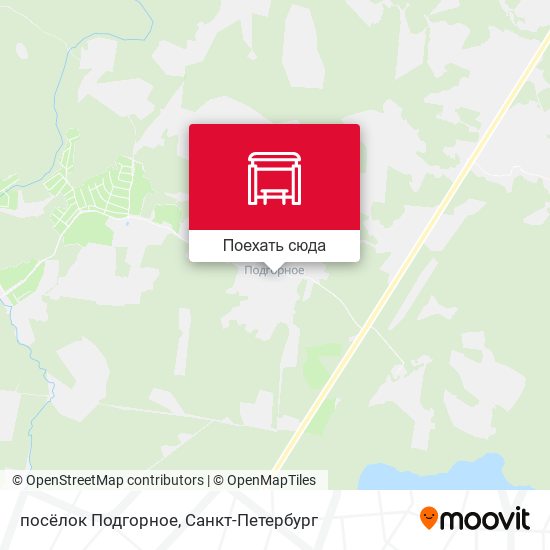 Карта посёлок Подгорное