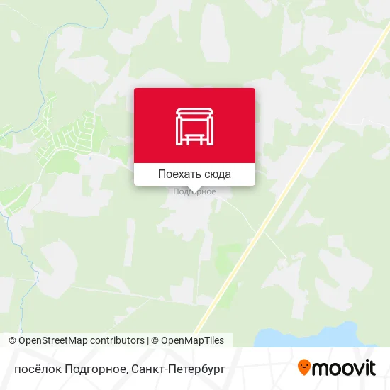 Карта посёлок Подгорное