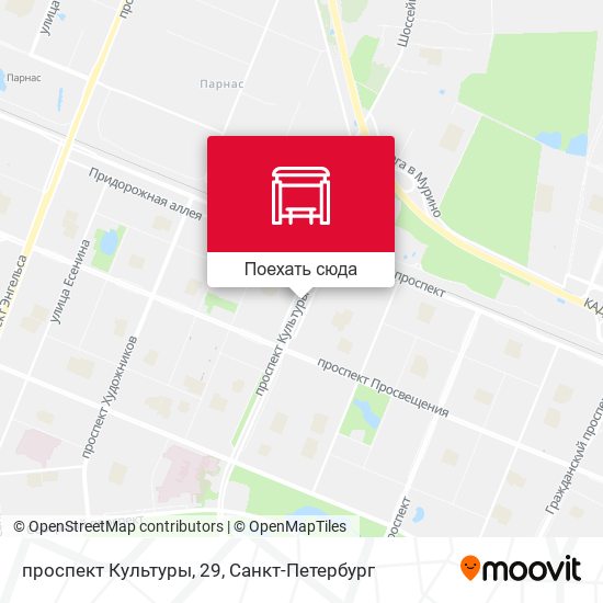 Карта проспект Культуры, 29