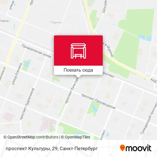 Карта проспект Культуры, 29