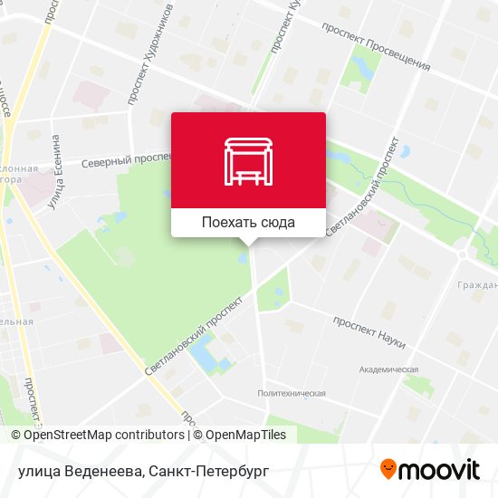 Карта улица Веденеева