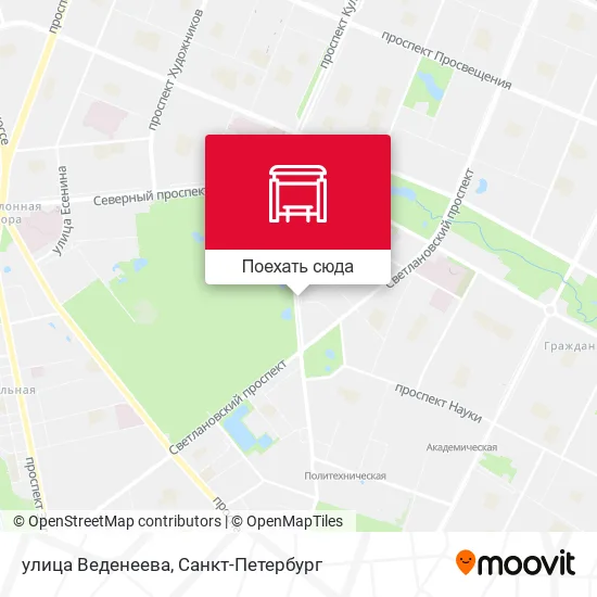 Карта улица Веденеева